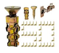 Tornillo De Expansión De Reparación De Bisagra,Tuerca De Expansión De Metal Corto | Tornillo De Reparación De Bisagra - Adecuado Para Puerta Pared Casa Trabajo Garaje Muebles Montaje De Placas De Yeso