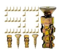 Tornillo de expansión para bisagras y reparaciones - Hardware corto de expansión de metal, tornillo para reparación de bisagras | para armario puerta pared agujero casa y trabajo garaje montaje