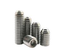 Tornillo de fijación con punta de perno prisionero, de acero inoxidable 304, con resorte, bola y enchufe hexagonal, M3, M4, M5, M6, M8, M10, M12, A2-70, 1/2/5/10 unidades(25mm,M10 2pcs)