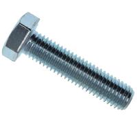 Tornillo de fijación de alta resistencia ZP M12 x 50 mm (caja 25), adecuado para su uso en ingeniería, producción, construcción, reparación y mantenimiento. Chapado en zinc para un acabado más