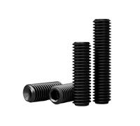 Tornillo de fijación de copa hexagonal M2 M2.5 M3 M4 M5 M6 M8 M10 M12 Perno de acero al carbono de grado 12.9 negro Tornillo prisionero de extremo cóncavo sin cabeza