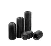 Tornillo de fijación de extremo cóncavo hexagonal de 12,9 niveles - perno de cabeza plana sin cabeza, tamaño de 1/8 a 5/8 de pulgada(3/8",3/8-16(3pcs))