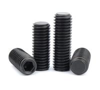 Tornillo de fijación DIN913 de rosca fina M4 M5 M6 M8 M10 M12 de acero con cabeza hexagonal Allen plana y sin cabeza, 1/25 piezas(10pcs M8x1x30)