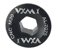 Tornillo de la cubierta de la manivela de la aleación de aluminio para la bicicleta de montaña, perno mecanizado CNC del juego de bielas con rosca fina, casquillo Bb M20x9mm en rojo (M20 azul)
