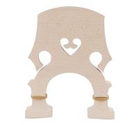Tornillo de latón ajustable de puente de violín de bajo bajo de mtlavismo para reemplazo de rendimiento de bajo doble hecho de madera de arce premium ly con textura dura y líneas (1/8)
