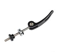 Tornillo de liberación rápida para tija de sillín de bicicleta de aleación de aluminio, 5 mm, color negro, ajuste de altura sin herramientas, perno de repuesto ligero para sujeción para bicicleta y