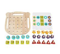 Tornillo de madera Peg Toy - Building Block, Tablero de clasificación | Puzzle de combate de color para niños Aprender habilidades motoras, tornillo de madera para el desarrollo del cerebro para niños