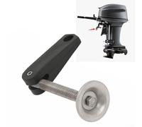 Tornillo de mango de abrazadera de motor fuera de borda con placa de almohadilla y pasador giratorio para un montaje seguro de travesaño en motores de 2 tiempos de 4 HP a 15 HP