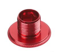 Tornillo de manivela MTB diseñado para fijación de manivela de plato con material de aleación de aluminio rosca M15 M20 compatible con IXF M19 (rojo - M15)