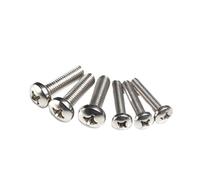 Tornillo De Máquina Acero, 100 Unids/lote, Carbono M1, Servicio Inoxidable, Cacerola Eléctrica, Cabeza Niquelada(2mm,M1.2)