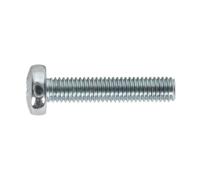 Tornillo De Máquina Sealey M5 X 25Mm Cabeza Pan Pozi Zinc Pack De 50 MSP525