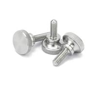 Tornillo de mariposa de acero inoxidable 304 A2-70, cabeza moleteada alta, tipo métrico liso, perno de ajuste manual, 5 piezas(M12x40mm)