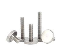 Tornillo de mariposa de acero inoxidable 304, cabeza redonda grande y plana moleteada, ajuste manual.(M8x10mm-2pcs)