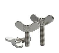 Tornillo de mariposa M4 M5 M6 M8 M10 M12 M14 M16 304 tornillos de cabeza de ala de acero inoxidable ajuste de perno de bocina(100mm,M14-1pcs)