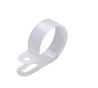 Tornillo de montaje para cordón de sujeción, 100 pcs Multiple Sizes R-Type Nylon Cable Hose Fastener Clips for Wire Management(5.2MM)