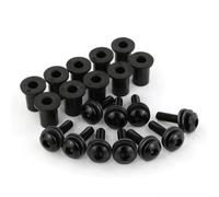 Tornillo de Montaje para Motocicleta Kit 10 Tornillos M4*16 Parabrisas Motocicleta para Ducati 748 916 996 998 749 999 848 1098 1198(Negro)