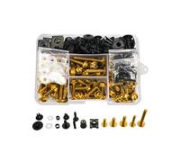Tornillo de motocicleta Para CB500X Para CB599 Para HORNET Para CB600 Para CB600F Kit De Pernos De Carenado M6 M5 Tornillos De Sujeción De Carrocería Tuercas(Gold)