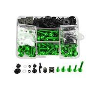 Tornillo de motocicleta Para CBR400 Para CBR400R Para CBR400RR Para CBR500R Un Juego De Tornillos De Carenado M6 M5 Tornillos De Sujeción De Carrocería Tuercas(Green)