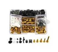 Tornillo de motocicleta Para CBR400 Para CBR400R Para CBR400RR Para CBR500R Un Juego De Tornillos De Carenado M6 M5 Tornillos De Sujeción De Carrocería Tuercas(Gold)
