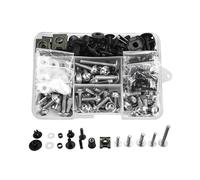 Tornillo de motocicleta Para CBR400 Para CBR400R Para CBR400RR Para CBR500R Un Juego De Tornillos De Carenado M6 M5 Tornillos De Sujeción De Carrocería Tuercas(Silver)