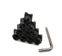 Tornillo de motocicleta Tornillos Carenado Motocicleta CNC Pernos Resorte Cuerpo Motocicleta Personalizados Para VFR800 VFR750 VTR1000 CBR 125R 300R 500R RC51 Accesorio(Negro)