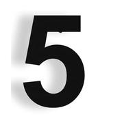 Tornillo de números casa flotante Metal 15/20/25/30cm, placa puerta instalación, señal dirección, número calle exterior for el hogar(No.5,25cm)