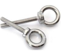 Tornillo de ojo de acero inoxidable 304, Lifting Eye Bolts 304 Stainless Steel M6 Multiple Sizes Pack of 4(M6*35)