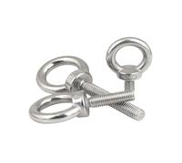 Tornillo de ojo de acero inoxidable 304 M3 M4 M5 M6 M8 M10-M24, tornillo de gancho for elevación con anillo(M5-1pcs,15mm)