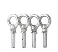 Tornillo de ojo de acero inoxidable 304, Pernos de expansión anclaje manguito acero inoxidable, paquete 51, varios tamaños(M6x70mm 4pcs)