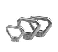 Tornillo de ojo de acero inoxidable 304, Tuerca de ojo elevación triangular acero inoxidable 304 con rosca trapezoidal plateada, varios tamaños(Size M16)