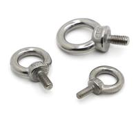 Tornillo de ojo de acero inoxidable, Tuercas y tornillos de ojo elevación acero inoxidable 304 en varios tamaños(Lifting Eye Screws,M5 1pc)