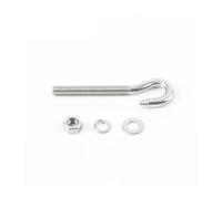 Tornillo de Ojo de Oveja de Acero Inoxidable 304, M5/M6/M8/M10, Anillo de elevación/Gancho con Tuercas, Arandelas y arandela de Resorte, Gancho Cerrado