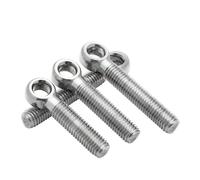 Tornillo de ojo de pez con cabeza de rosca, Perno del vínculo anillo tornillo ojo de pescado acero inoxidable 304 con tamaños múltiples agujero deslizante(M2*9 Mm)