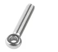 Tornillo de ojo tipo ojo de pez Perno de enlace de anillo de acero inoxidable A2-70 304, ojo de pez, orificio deslizante, tornillo, maquinaria, pernos de elevación de hombro(1pc 140MM,M12-1PCS)