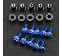 Tornillo De Parabrisas Motocicleta M5 5 Mm Kit Montaje Carenado para CBR 600 F4i CBR1000RR CB400 VFR800(BLU)