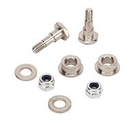 Tornillo de paso de dirección Tornillo de paso de dirección RC de repuesto profesional de acero inoxidable de 14 mm para piezas de coche RC (Plata)