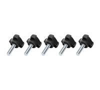 Tornillo de Perilla Manual, 5 Piezas M8 28 Mm Tornillo de Ajuste Ergonómico que Ahorra Mano de Obra para Sujetador de Tornillo de Perilla Manual para Hardware Industrial