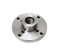 Tornillo de placa frontal de torno de madera, accesorios de placa frontal de torno de madera de 4 pulgadas, resistente al desgaste, práctico, para máquina de carpintería roscada M33 x 3.5