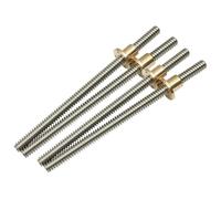 Tornillo de plomo con tuerca, Tornillo de avance de acero inoxidable T10 for impresora 3D CNC, longitud 100 200 300 400 500 600 700 800 1000 mm Plomo 2 4 8 mm Tornillo y tuerca de husillo trapezoidal,