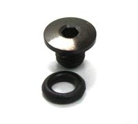 Tornillo de purga de freno de bicicleta de acero inoxidable para cubierta de cilindro de freno hidráulico Shimano Xt/SLX - 8,5 mm Od negro, paquete de 2