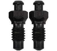 Tornillo de purga de freno de disco, aleación de titanio M6, resistente a la oxidación, tornillos de escape de disco de aceite, accesorios para bicicleta de montaña, 2 uds. (Negra)