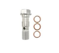 Tornillo de purga for pinza de freno de motocicleta, perno banjo, boquilla M10 x 1,0 mm/1,25 mm, acero inoxidable 304(A 1 set)