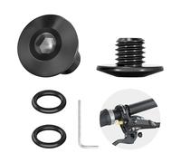 Tornillo de purga para Shimano - Tornillo de purga de bicicleta con junta tórica, tornillo de tapa de aceite para cuerpo de bicicleta dividido, tornillos de aleación de titanio TC4 compatibles con