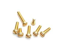 Tornillo de reparación cabeza cilíndrica ranurada latón M0.8 M1 .2 .4 .6 M2 .5 M3 M4 M5(M3x5 100pcs)