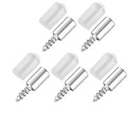 Tornillo de rosca cruzado con funda antideslizante, clavijas de soporte for estante de gabinete, soporte laminado casero for muebles, 1-200 piezas(100Set (200PCS))