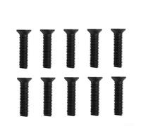 Tornillo de rosca izquierda para adaptador de vástago de portabrocas de taladro, paquete de 10 unidades M5M6 de 25 mm (M6)