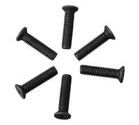 Tornillo de rosca izquierda, tornillo de fijación para portabrocas de taladro, perno adaptador para portabrocas UNF de 3/8 1/2, M5 M6 de 25 mm, paquete de 6 (M5 x 25 mm)