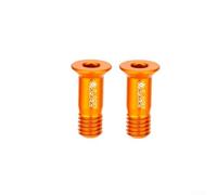 Tornillo de rueda de guía de cambio trasero de bicicleta M5 de aleación de aluminio con pegamento de bloqueo de rosca que proporciona resistencia a fugas y al óxido (naranja)