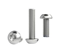 Tornillo de seguridad antirrobo con cabeza redonda Torx de seis lóbulos de acero inoxidable 304, M3, M4, M5, M6, M8, M10, M12, con pasador.