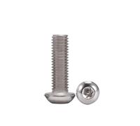 Tornillo de seguridad de acero inoxidable 304 con cabeza plana redonda, seis lóbulos, Torx, estrella y pasador, M2, M2.5, M3, M4, M5, M6, M8, M10, M12(12mm,M6 10pcs)